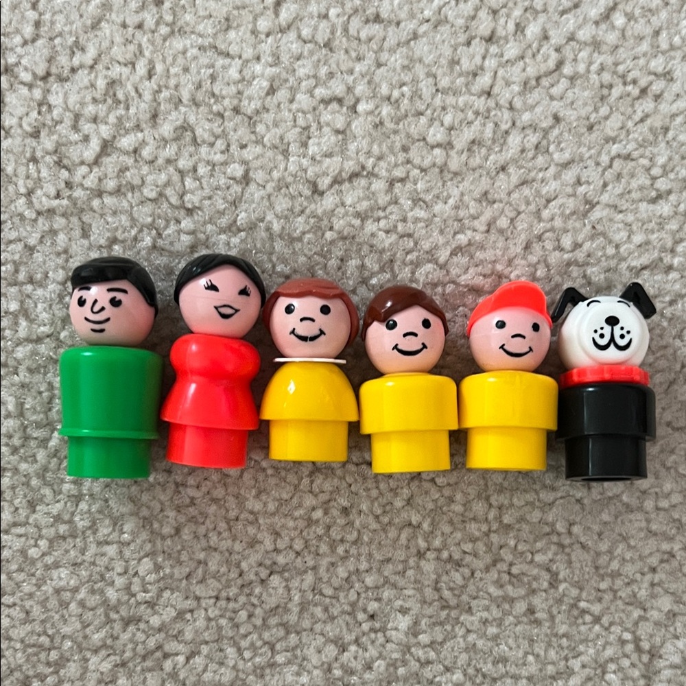 Bundle Vintage Fisher Price Little People Family